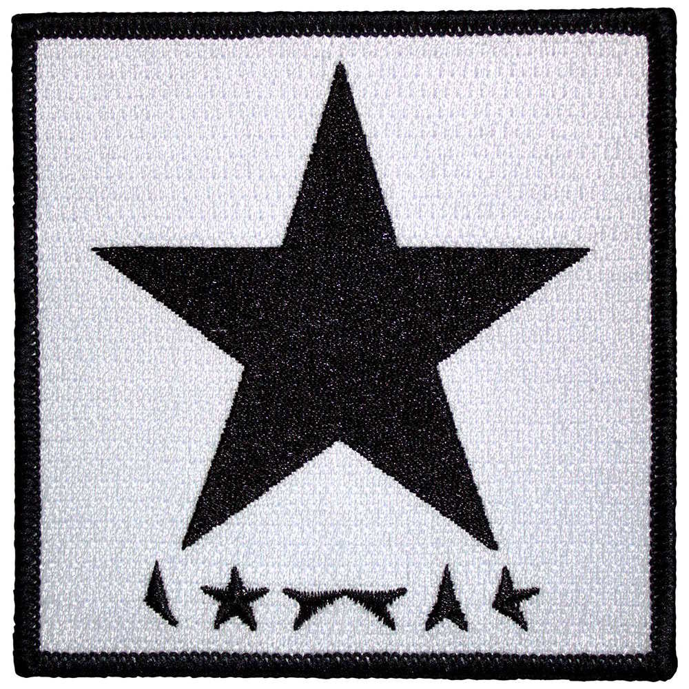 DAVID BOWIE デヴィッドボウイ - Blackstar On White / ワッペン - PGS